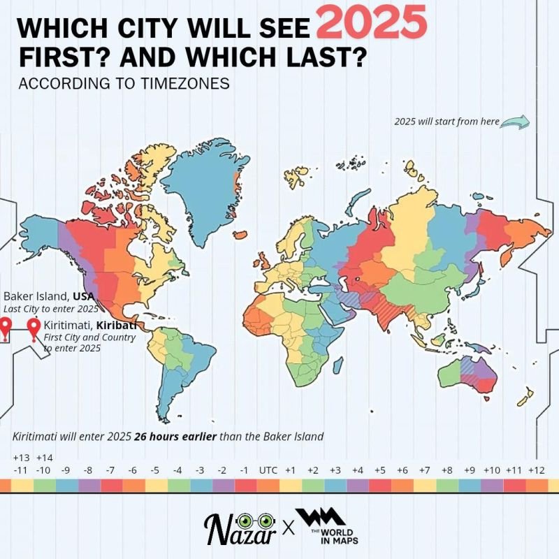 World Time Zones Map